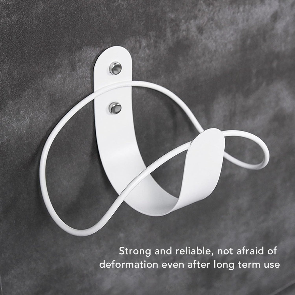 Holder - Heavy Duty Hose Hanger Wall Mounted Water Hose Holder for Outside Yard, Sturdy Hose Reel Hose Hooks for Water Hose (White)