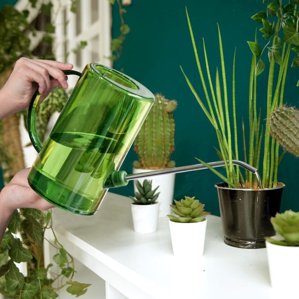 1L Long Spout Garden Watering Can with Precision Indoor Plant Watering Device