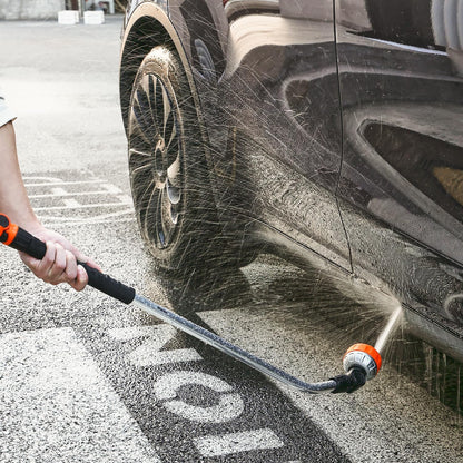 Watering Wand, 36-Inch Extra Long Heavy Duty Garden Hose Wand with 8 Spray Patterns & 180° Swivel Head, Long Hose Nozzle Sprayer with on/off Thumb Control, Ideal for Hanging Baskets