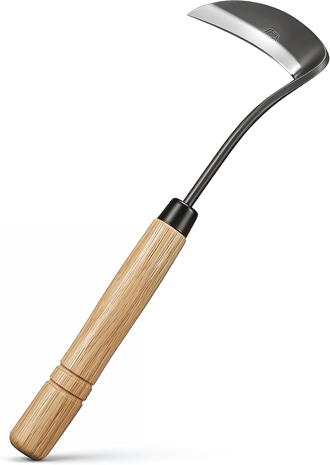 Kana Hoe 217 Japanese Garden Tool - Hand Hoe/Sickle is Perfect for Weeding and Cultivating,Solid Wood Handle for Gardening Tools