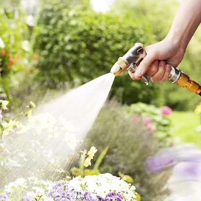 Metal Garden Hose Nozzle Heavy Duty, 7 Adjustable Spray Patterns