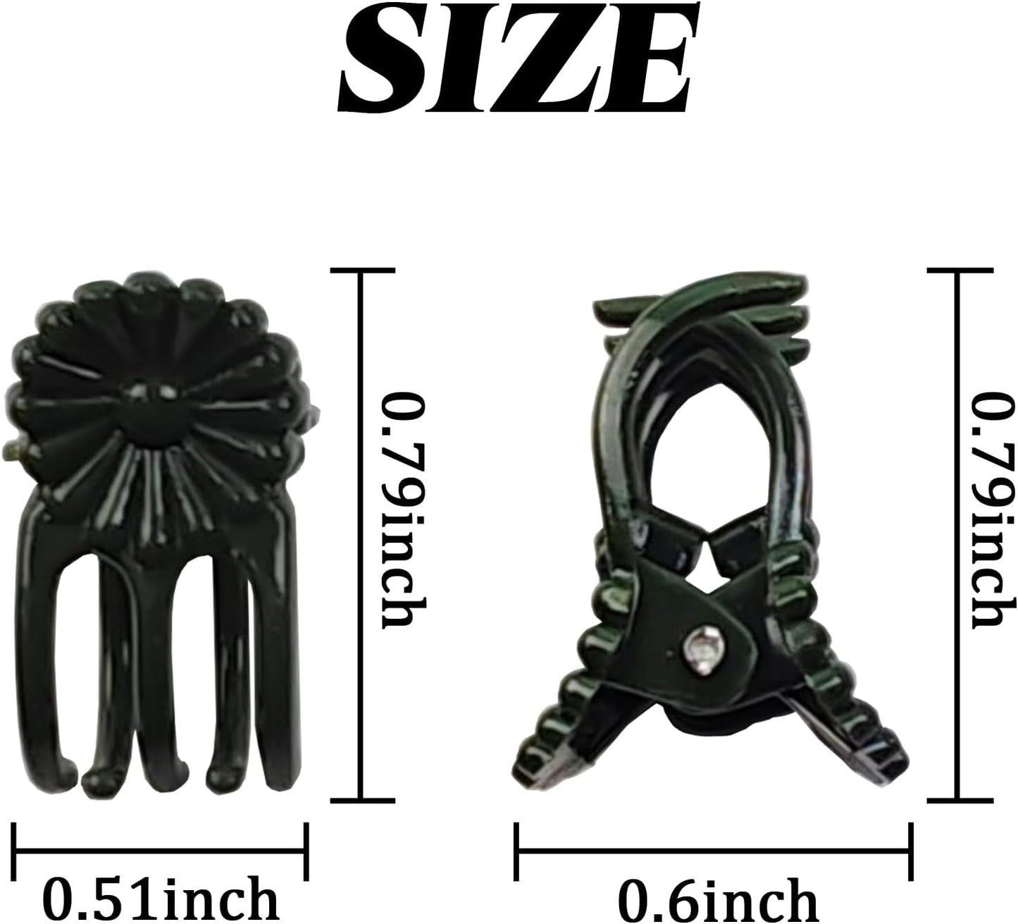 200PCS Plant Clips, Orchid Clips Plant Orchid Support Clips Flower and Vine Clips for Supporting Stems Vines Grow Upright Dark Green