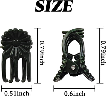 200PCS Plant Clips, Orchid Clips Plant Orchid Support Clips Flower and Vine Clips for Supporting Stems Vines Grow Upright Dark Green