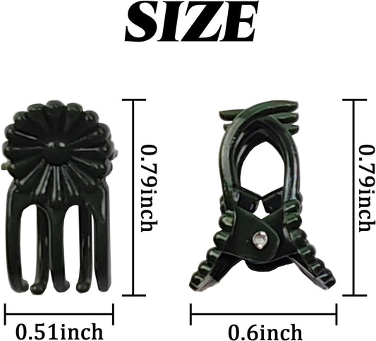 200PCS Plant Clips, Orchid Clips Plant Orchid Support Clips Flower and Vine Clips for Supporting Stems Vines Grow Upright Dark Green