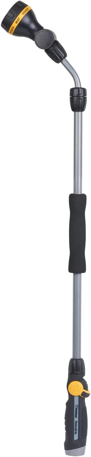 65145AMZ RelaxGrip 8-Pattern Pivoting-Head QuickConnects Extension Wand, Black/Yellow