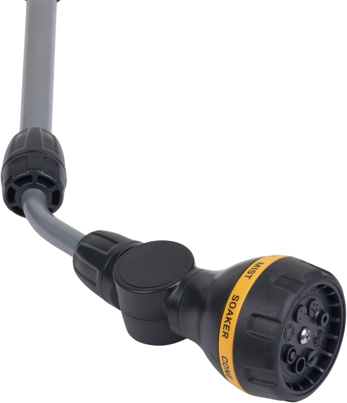 65145AMZ RelaxGrip 8-Pattern Pivoting-Head QuickConnects Extension Wand, Black/Yellow