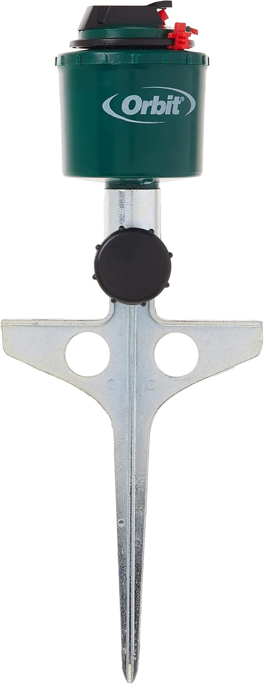 Gear Drive Sprinkler with Spike Base, Adjustable Coverage - 56565