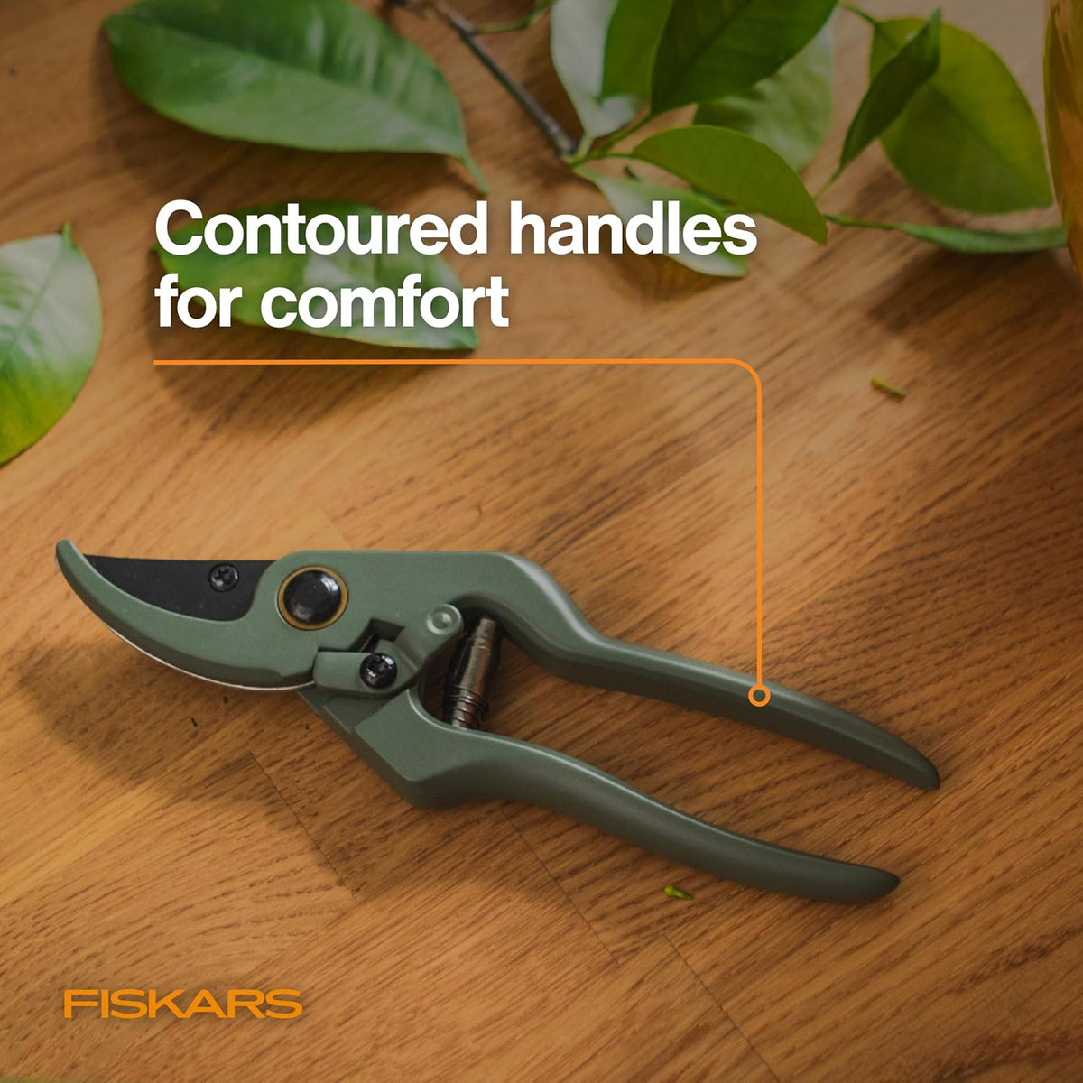 7" Plant Sculpting Bypass Pruners & Holder, 1/2" Cut Capacity