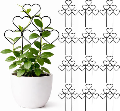 15 Inch Trellis for Climbing Plants Outdoor 9 Pack,Rustproof Metal Garden Trellis for Potted Plants,Sturdy Houseplant Support Indoor Outdoor for Ivy Pothos Monstera Hoya Flower Vine