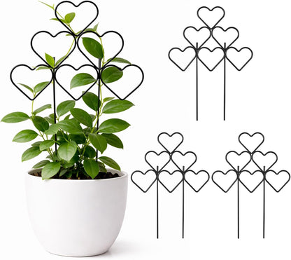15 Inch Trellis for Climbing Plants Outdoor 9 Pack,Rustproof Metal Garden Trellis for Potted Plants,Sturdy Houseplant Support Indoor Outdoor for Ivy Pothos Monstera Hoya Flower Vine