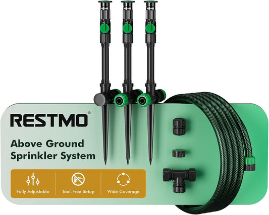 Above Ground Sprinkler System,Irrigation Sprinklers for Yard,Green