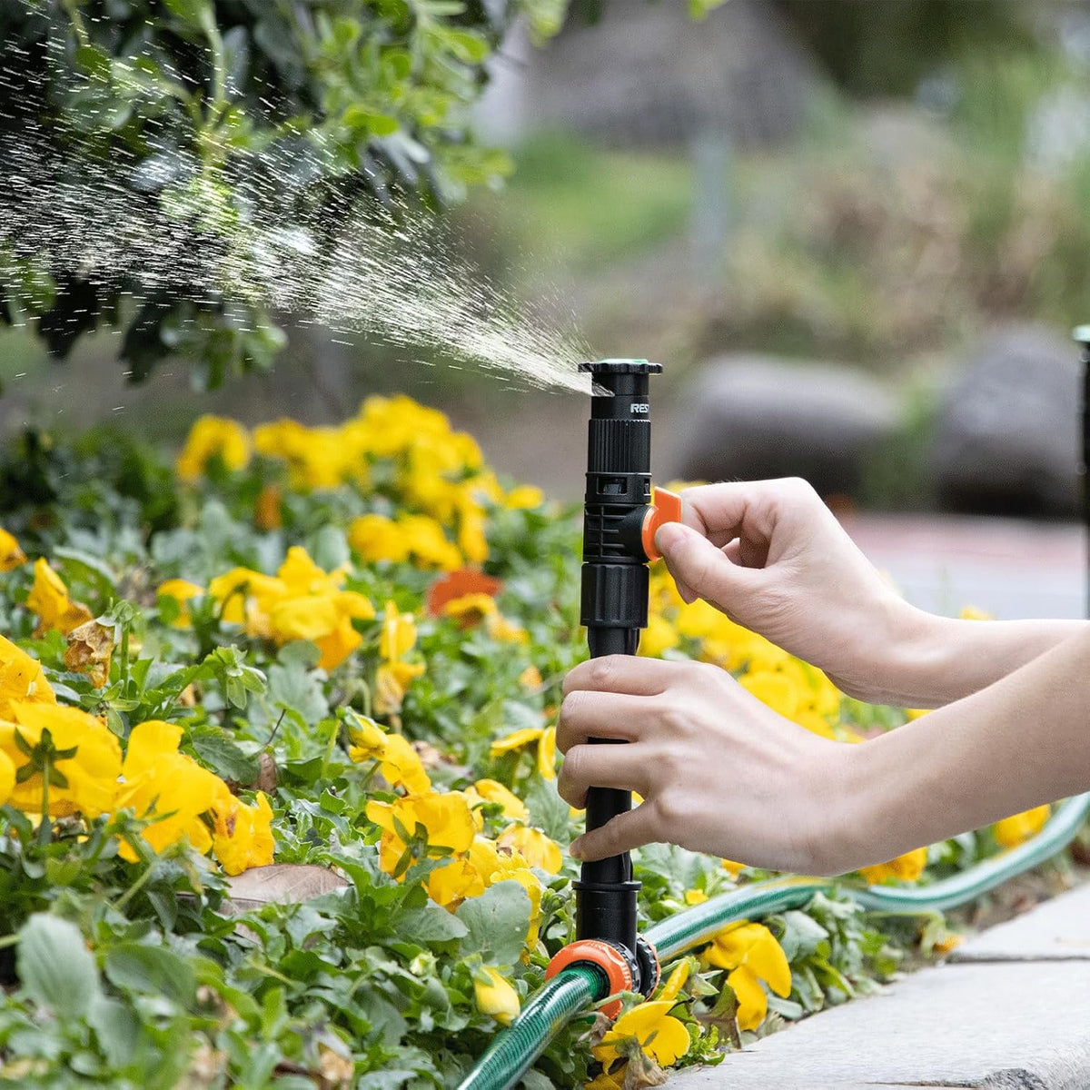 Above Ground Sprinkler System,Irrigation Sprinklers for Yard,Green