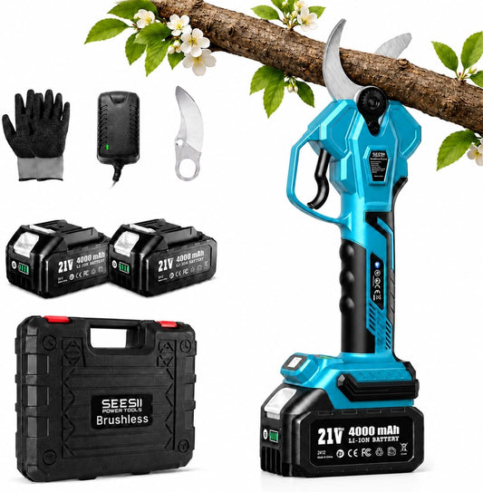 Electric Pruning Shears 4 Modes, 1.8” Cut Electric Pruners Cordless
