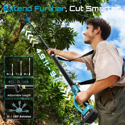 Electric Pruning Shears 4 Modes, 1.8” Cut Electric Pruners Cordless