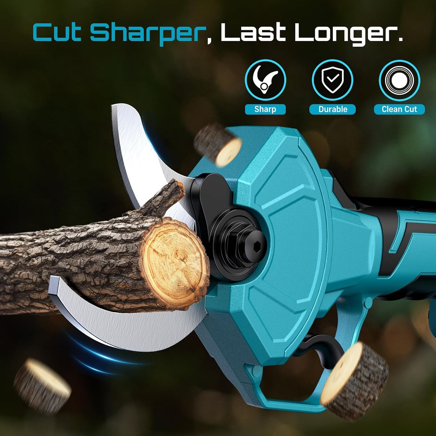Electric Pruning Shears 4 Modes, 1.8” Cut Electric Pruners Cordless