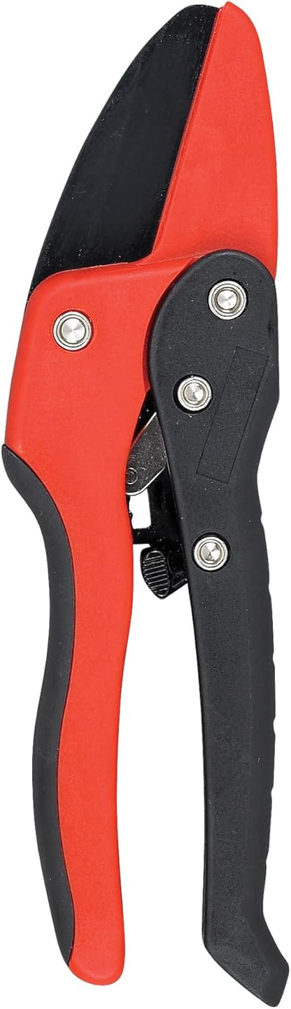 Ratchet Hand Pruner – 3/4-Inch Cut Capacity Garden Pruning Shears for Stems & Branches, Heavy-Duty Ratcheting Hand Pruners with Comfortable Grip