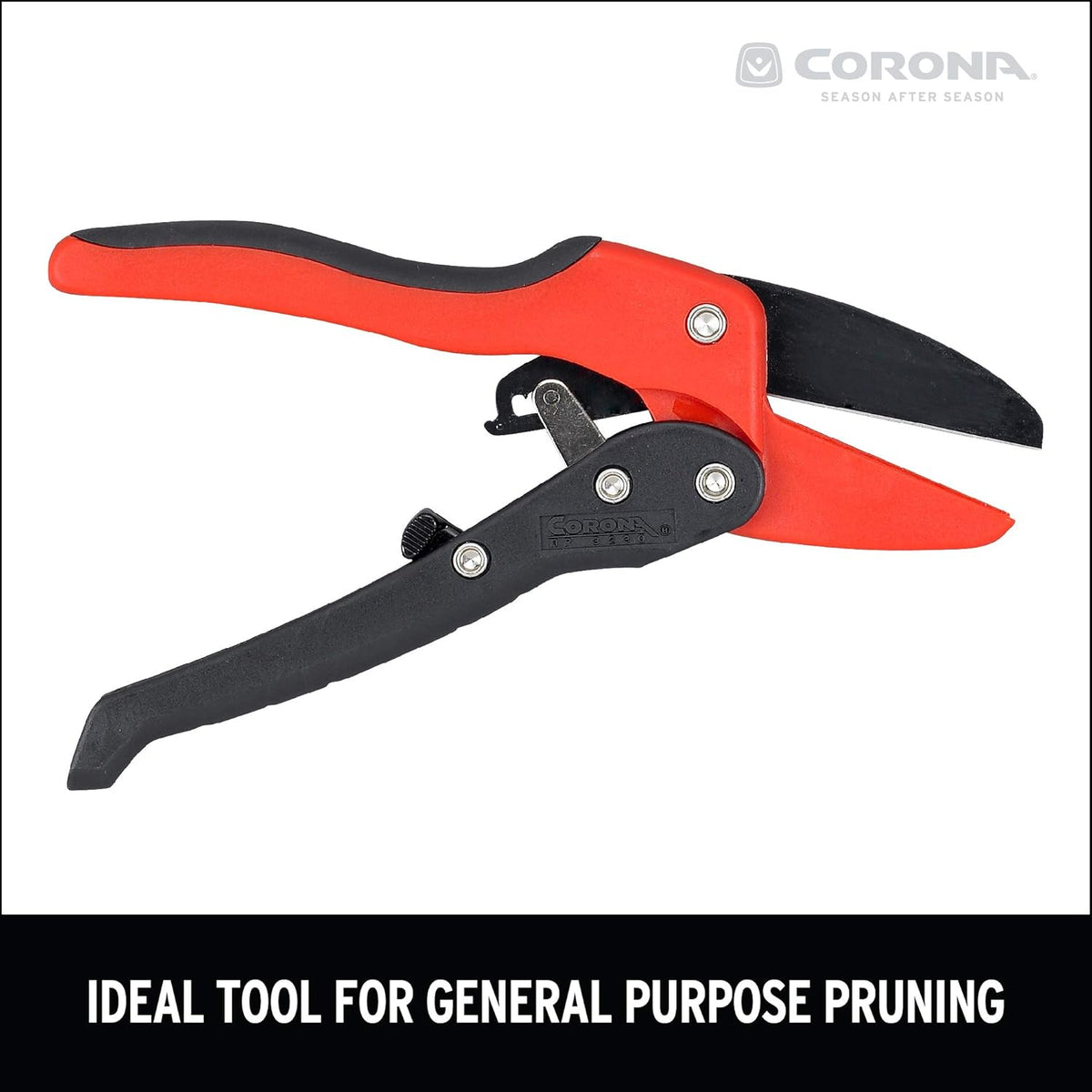 Ratchet Hand Pruner – 3/4-Inch Cut Capacity Garden Pruning Shears for Stems & Branches, Heavy-Duty Ratcheting Hand Pruners with Comfortable Grip
