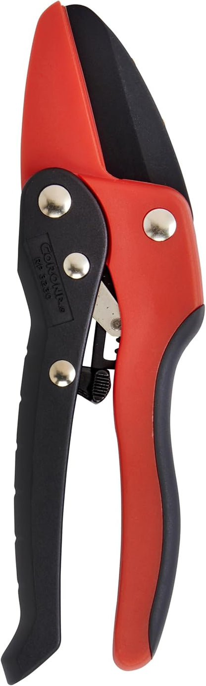 Ratchet Hand Pruner – 3/4-Inch Cut Capacity Garden Pruning Shears for Stems & Branches, Heavy-Duty Ratcheting Hand Pruners with Comfortable Grip