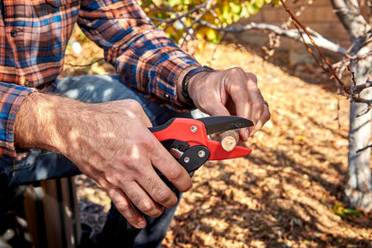 Ratchet Hand Pruner – 3/4-Inch Cut Capacity Garden Pruning Shears for Stems & Branches, Heavy-Duty Ratcheting Hand Pruners with Comfortable Grip