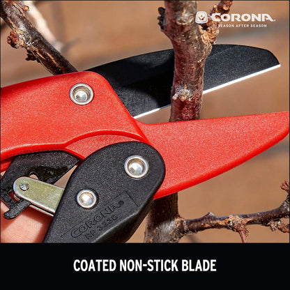 Ratchet Hand Pruner – 3/4-Inch Cut Capacity Garden Pruning Shears for Stems & Branches, Heavy-Duty Ratcheting Hand Pruners with Comfortable Grip