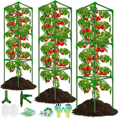 Tomato Cages for Garden,3 Pack Tomato Cage Trellis,Garden Cage Heavy Duty