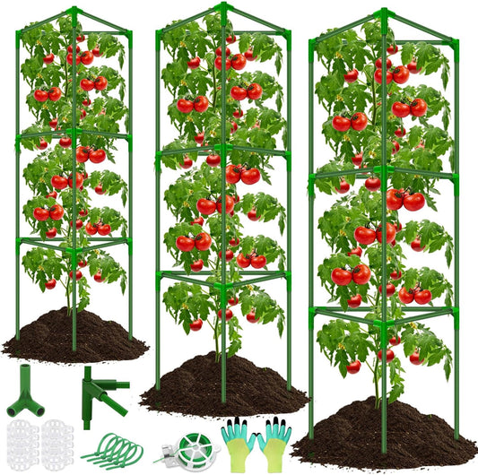 Tomato Cages for Garden,3 Pack Tomato Cage Trellis,Garden Cage Heavy Duty