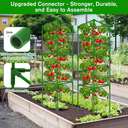 Tomato Cages for Garden,3 Pack Tomato Cage Trellis,Garden Cage Heavy Duty