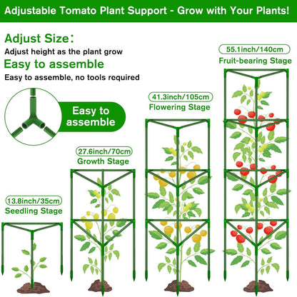 Tomato Cages for Garden,3 Pack Tomato Cage Trellis,Garden Cage Heavy Duty