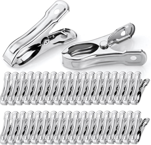 36 Pcs Garden Clips, Greenhouse Clamps, Stainless Steel Greenhouse Clips for Netting, Heavy Duty Row Cover Clips with a Strong Grip for Shade Cloth or Plant Cover on Gardening Hoops