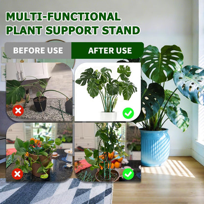 7pack Adjustable Plant Support Pole – Stackable Indoor/Outdoor Support Pole with Clamps, Suitable for Supporting Monstera and Climbing Plants, Garden Accessories, Perfect Replacement for Plant Stakes