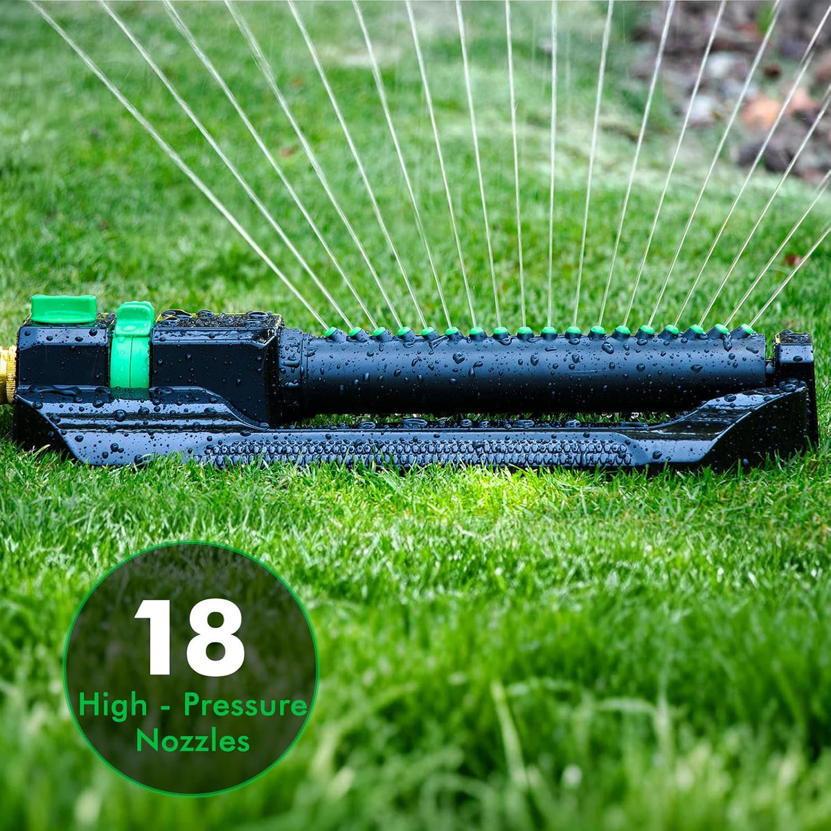 2 Pack Oscillating Sprinkler with Metal Base, Sprinklers for Yard