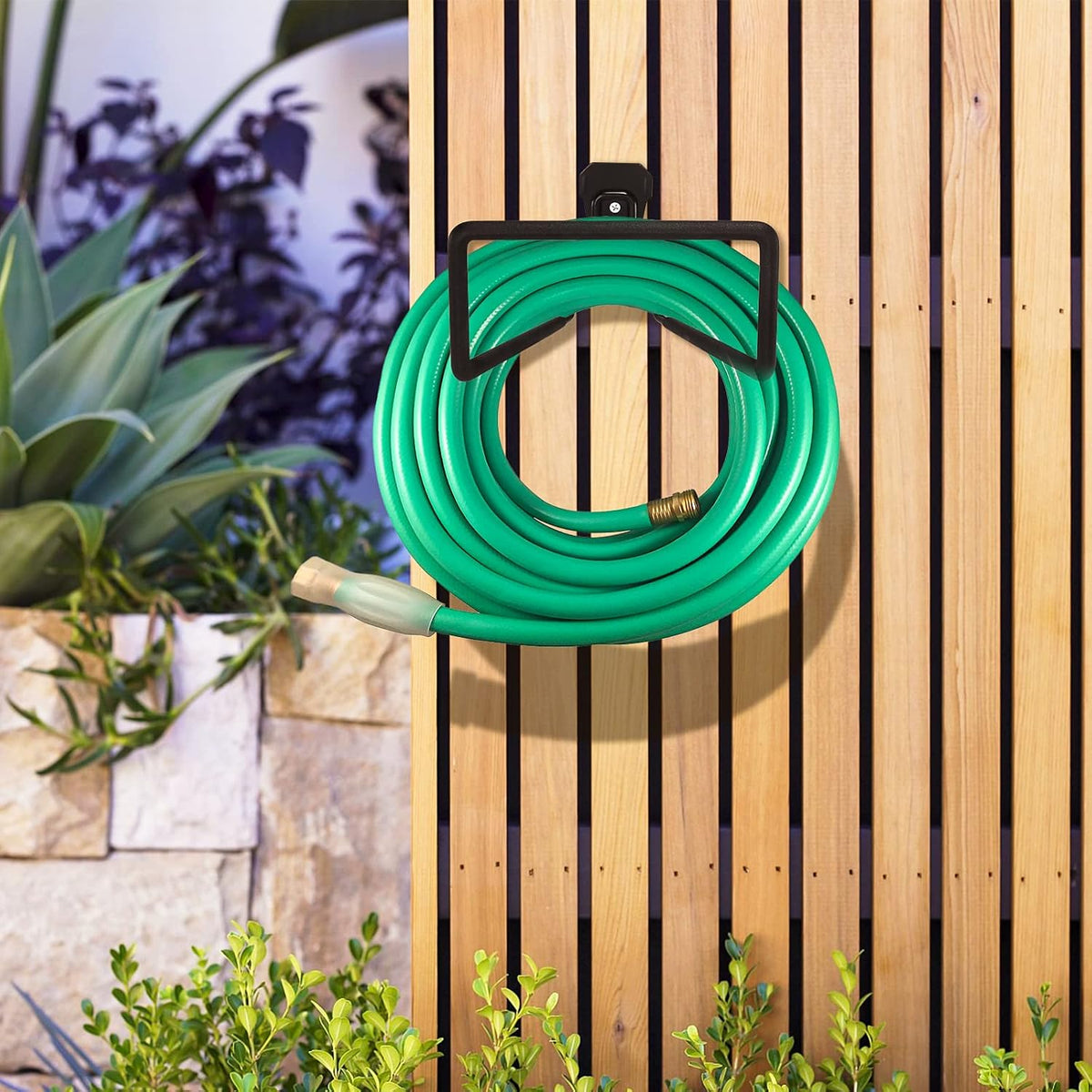 Hose Hanger, Heavy Duty Metal Hose Holder Wall Mount, Hook for Garden Hose/Expandable Hose/Hose Reel/Water Hose/Pocket Hose/Flexable Hose/Magic Hose 100 Ft