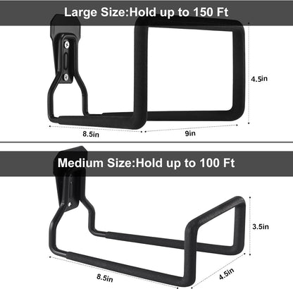 Hose Hanger, Heavy Duty Metal Hose Holder Wall Mount, Hook for Garden Hose/Expandable Hose/Hose Reel/Water Hose/Pocket Hose/Flexable Hose/Magic Hose 100 Ft