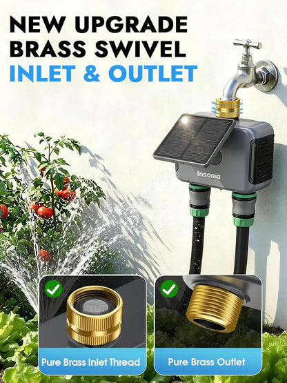 2-Zone Sprinkler Timer, Programmable Garden Hose Timer with Auto/Manual/Rain Delay Modes | Water-Saving Irrigation Controller for Lawn, Yard & Drip Systems | Waterproof Design & Easy Setup