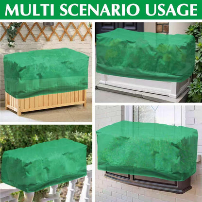 2 Pack 59" x 35" x 17" Upgraded Insulation Raised Garden Bed Cover with Thermal Aluminum Film Liner, Rectangular Plant Covers Freeze Protection Outdoor Winter Plants Frost Covers Blanket
