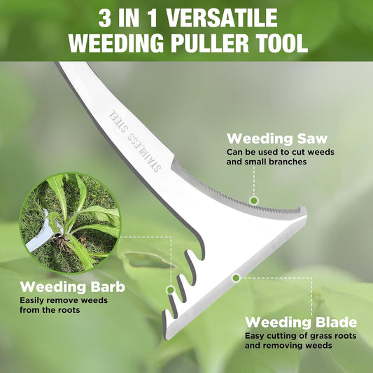 Crack Weeder, 12.5" Stainless Steel Crevice Weeding Tool