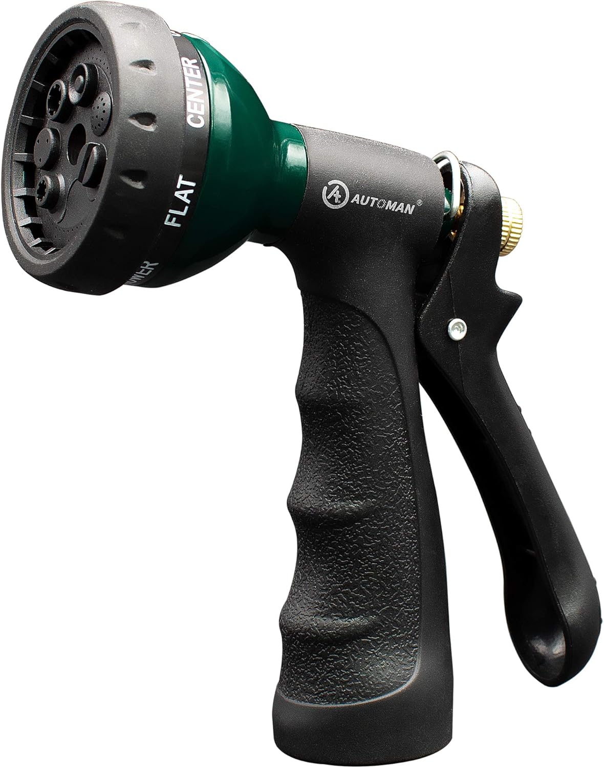 Garden Hose Nozzle 2PK, ABS Water Spray Nozzle with 7 Adjustable Patterns, Slip Resistant for Watering Plants, Lawn, Garden, Washing Cars, Cleaning, Showering Pets & Outdoor Fun