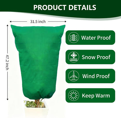 Plant Covers Wind and Frost Protection, Plant Covers with Zipper Drawstring
