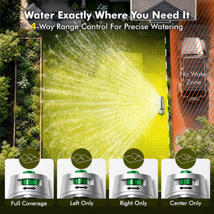Turbo Oscillating Sprinklers for Yard,Sprinkler with Weighted Base