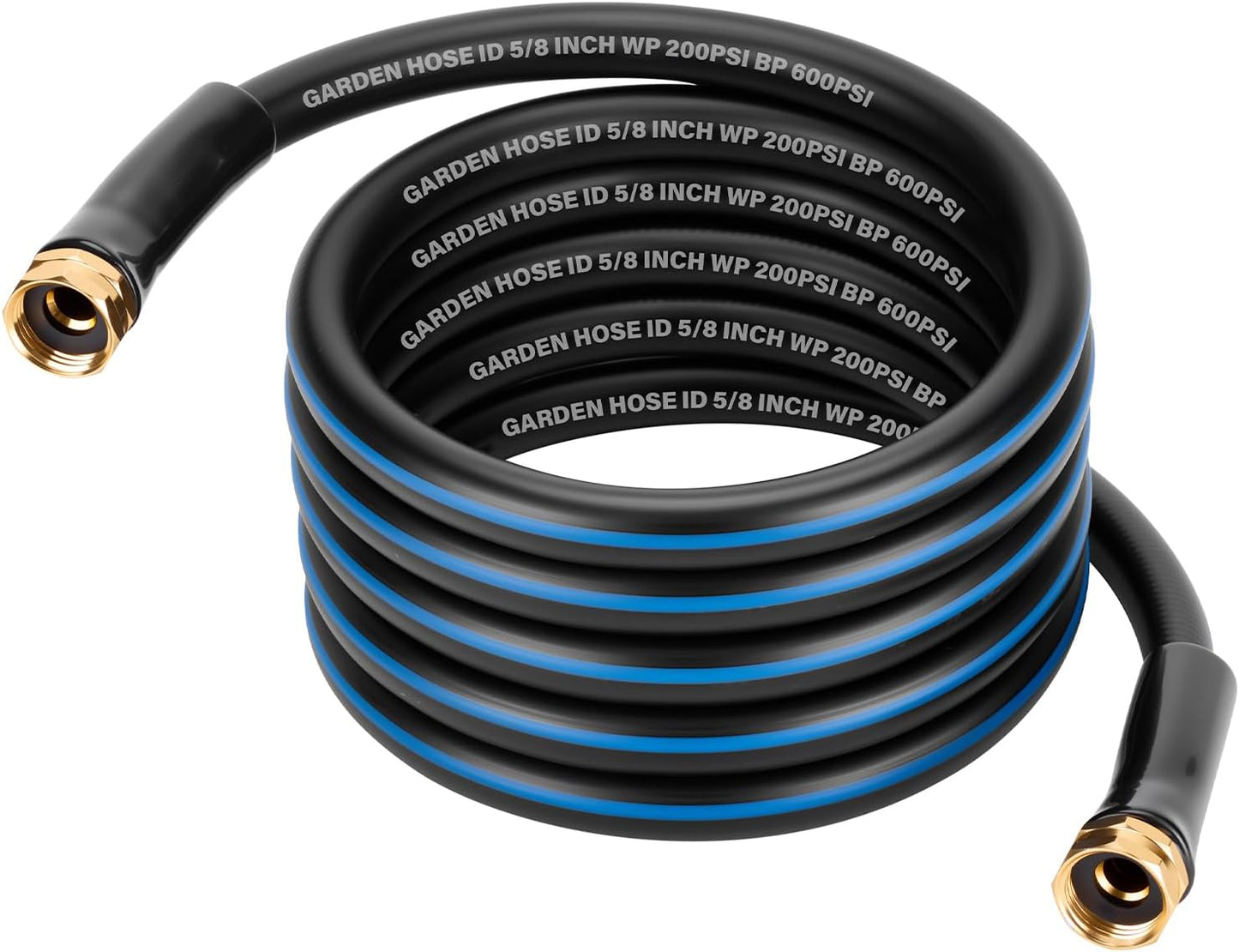 Short Garden Lead-In Hose 6ft X 5/8" Female to Female, 6 Feet Flexible Leader Water Hose With Swivel Handle, Heavy Duty Small Garden Water Hose for Outdoor Indoor
