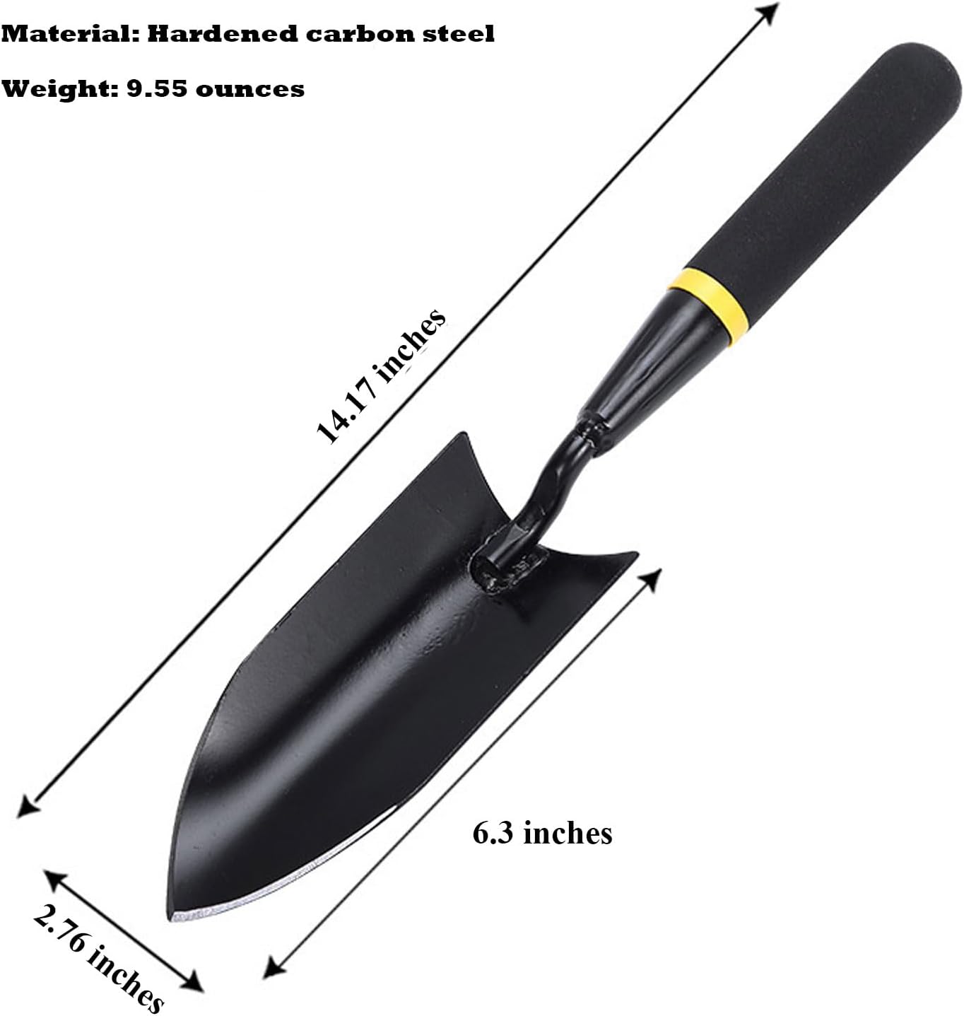 Heavy Duty Garden Trowel, Carbon Steel Hand Shovel for Planting