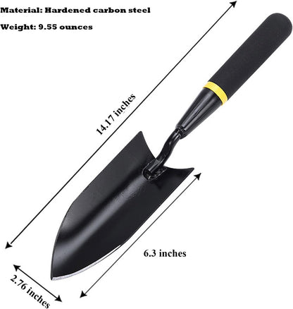 Heavy Duty Garden Trowel, Carbon Steel Hand Shovel for Planting