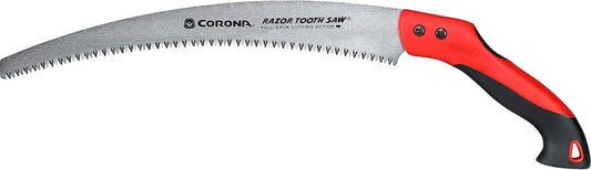14-Inch RazorTOOTH Pruning Saw | Tree Saw Designed for Single-Hand Use | Curved Blade Hand Saw | Cuts Branches Up to 8" in Diameter | RS 7395, Red/Black