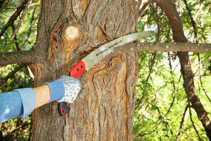 14-Inch RazorTOOTH Pruning Saw | Tree Saw Designed for Single-Hand Use | Curved Blade Hand Saw | Cuts Branches Up to 8" in Diameter | RS 7395, Red/Black