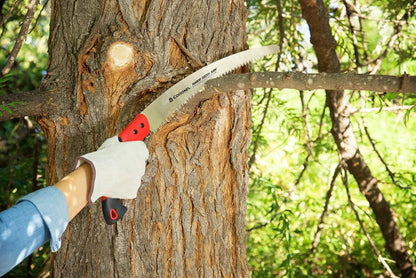 14-Inch RazorTOOTH Pruning Saw | Tree Saw Designed for Single-Hand Use | Curved Blade Hand Saw | Cuts Branches Up to 8" in Diameter | RS 7395, Red/Black