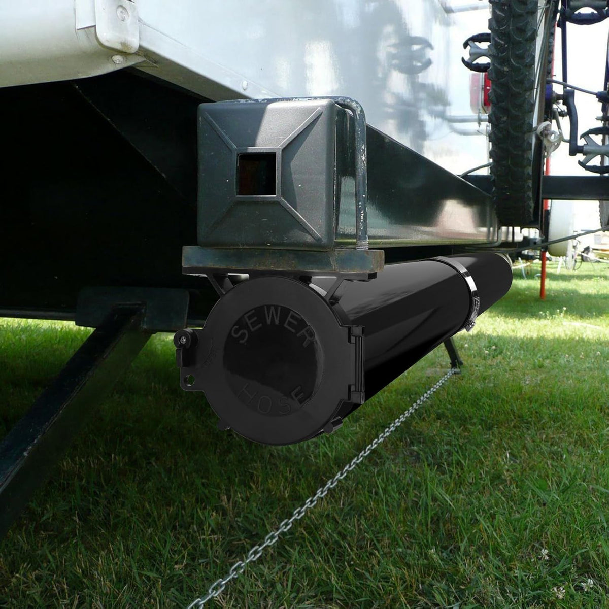 RV Adjustable EZ Hose Carrier TR5094BK, 50-94 Inch, Black