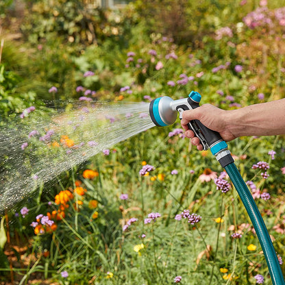 Heavy Duty Front Control Garden Hose Nozzle with 8 Pre-set Spray Patterns, Water Hose Nozzle for Watering Garden or Lawn