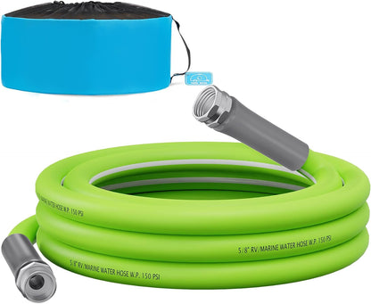 RV Water Hose, 15 FT, 5/8'' Inside Diameter Garden Hose