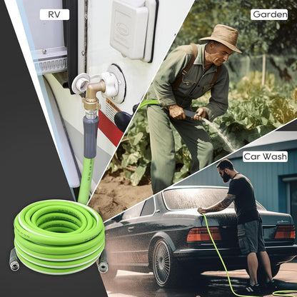RV Water Hose, 15 FT, 5/8'' Inside Diameter Garden Hose