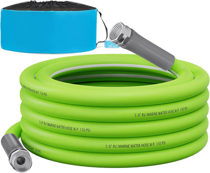 RV Water Hose, 15 FT, 5/8'' Inside Diameter Garden Hose